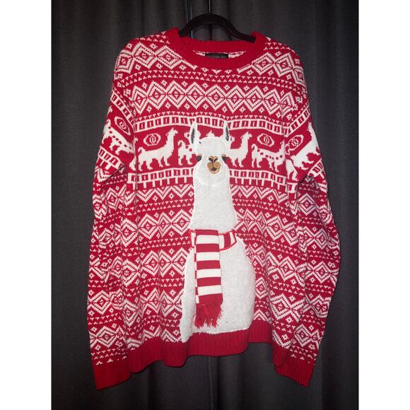 Ugly Christmas Sweater Xmas Size XL Llama - Picture 1 of 3